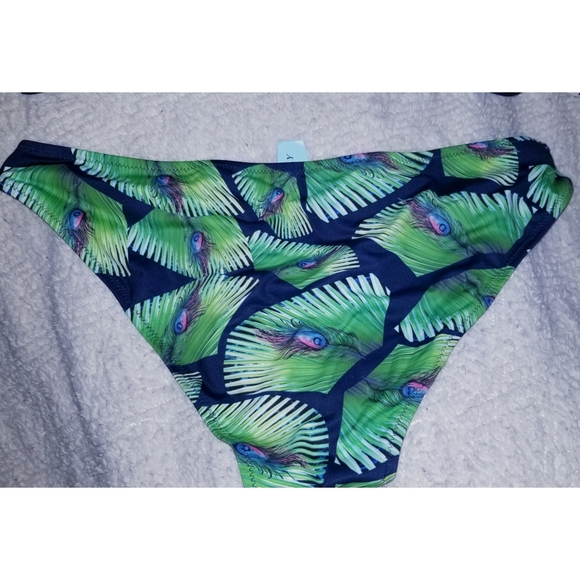 NWT Peacock Print & Navy Bikini - Picture 2 of 5